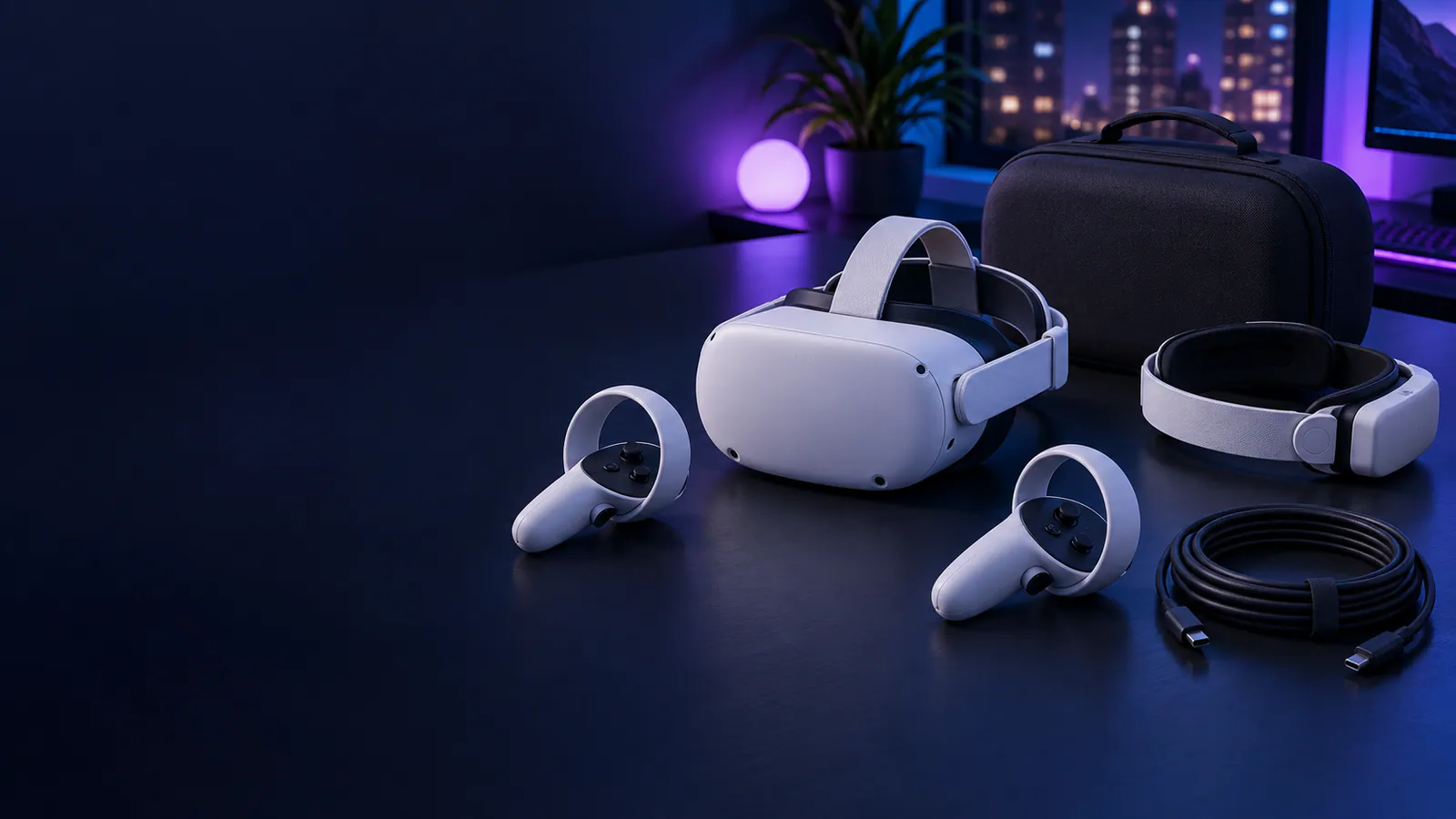 VR accessories, power banks, and head straps